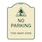 Signmission Tow Away Zone with Graphic Heavy-Gauge Aluminum Architectural Sign, 24" x 18", TG-1824-22799 A-DES-TG-1824-22799 - alternate 1